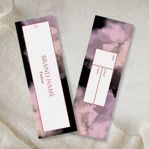 Aquarelle Hang tag Rose noir