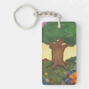 Aquarelle Illustration Arbre Vie Imaginaire Art Am