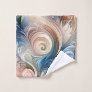 Aquarelle Imaginaire Floral Pastel Bleu & Crème