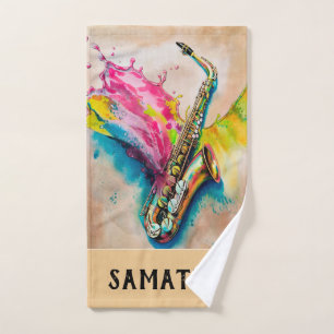 Aquarelle Jazzy Saxophone