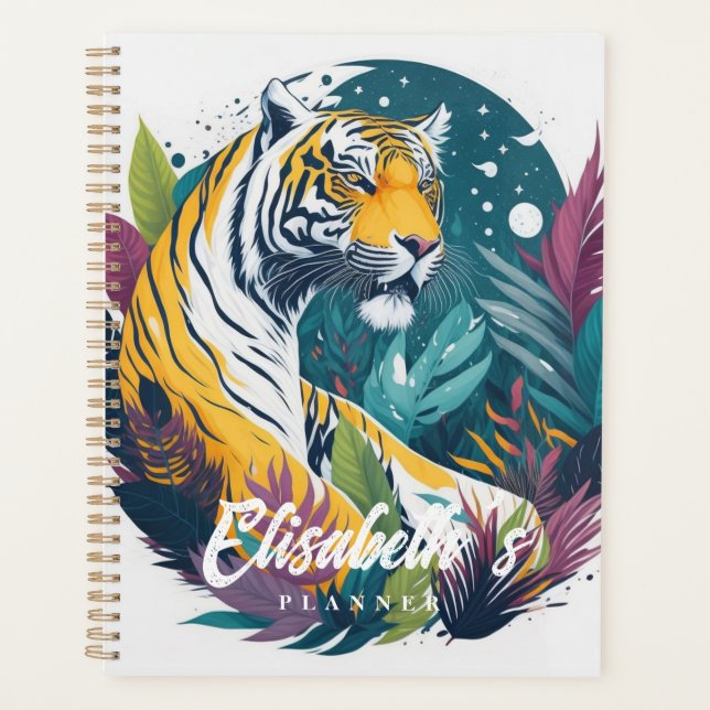 Aquarelle Jungle Tigre (Devant)