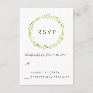 Aquarelle Laurel RSVP