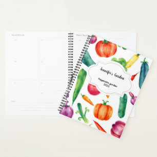 Aquarelle légumes jardin personnel motif