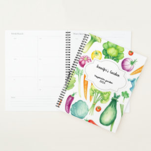 Aquarelle légumes jardin personnel motif