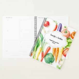 Aquarelle légumes jardin personnel motif