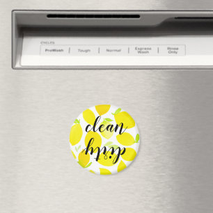 Aquarelle Lemons Nettoyant Lave-vaisselle Magnet
