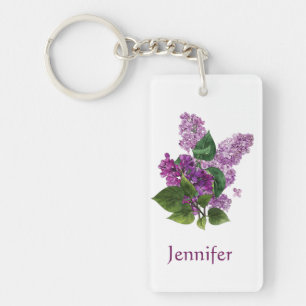Aquarelle Lilac Garden Flower Nom personnalisé