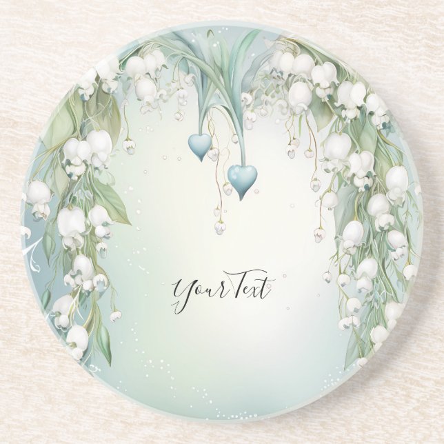 Aquarelle Lily du Dessous de verre de grès de la v (Devant)