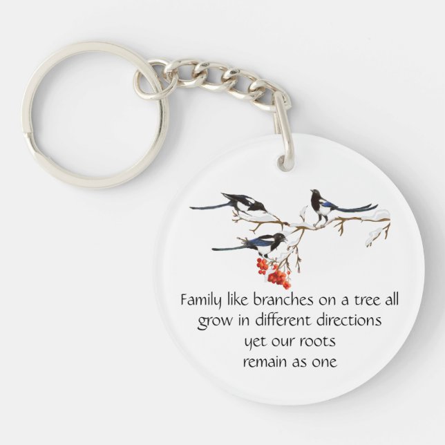 Aquarelle Magpie Famille Citation Animal Nature Cl (Devant)