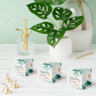 Aquarelle Mariage de Noël Holly Ballotins