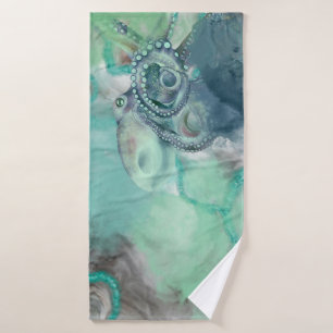Aquarelle marine Aqua Ocean Octopus