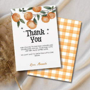 Aquarelle Merci Citron Orange Mignon Petit Chou