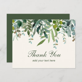 Aquarelle Merci Feuille 