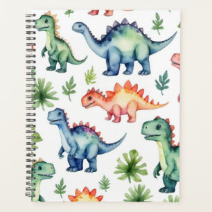 Aquarelle moderne Cute Dinosaur Motif 2025