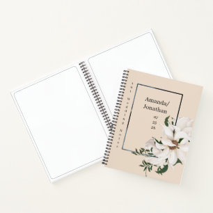 Aquarelle moderne Floral Mariage livre d'hôtes