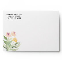 Aquarelle Moderne Printemps Floral Verdure