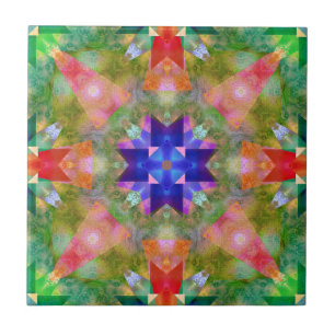 Aquarelle Motif géométrique Carreaux en céramique