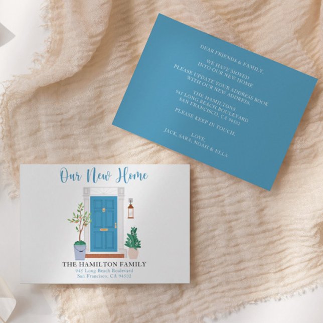 Aquarelle Nous Avons Déménagé Nouveau Faire-part (Créateur téléchargé)