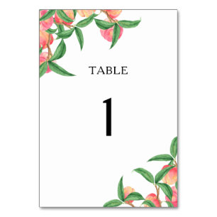Aquarelle - Numéro de table mariage