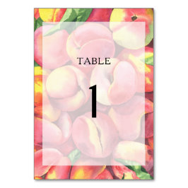 Aquarelle - Numéro de table mariage