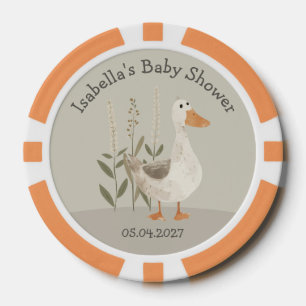 Aquarelle Oies Motif Baby shower jetons de poker