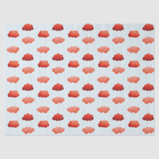 Aquarelle Orangenwolken Seidenpapier