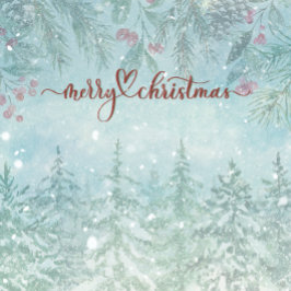 Aquarelle Ours Polaires Scène d'hiver Carte de Noë