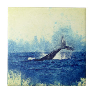 Aquarelle, Ozeanwal Fliese