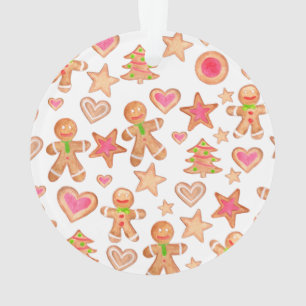 aquarelle pain d'épices de Noël cookies