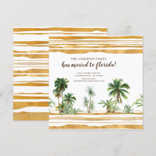 Aquarelle Palm Tree Moving Faire-part