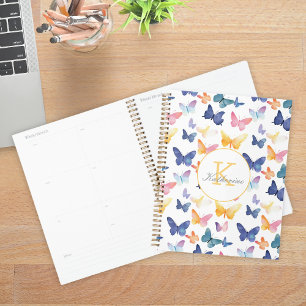 Aquarelle papillon Couleur Motif coloré Nom person