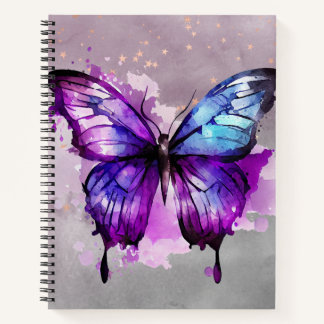 Aquarelle papillon délice Carnet spiral