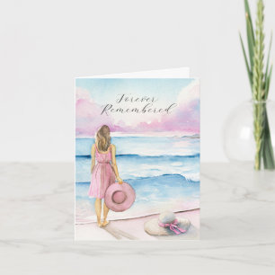 Aquarelle par la carte de symbole du rivage