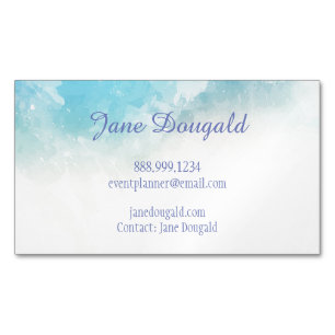 Aquarelle Pastel Blues rose Carte de visite person