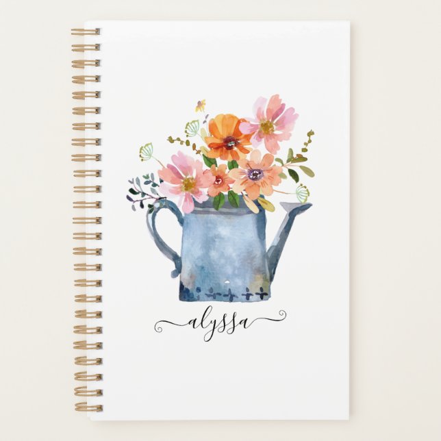 Aquarelle peinte à la main Floral (Devant)