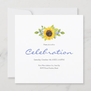 Aquarelle Peinte à la main Invitation Swag de tour