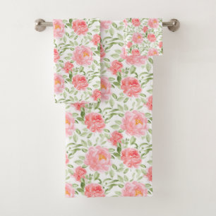 Aquarelle Peony motif floral