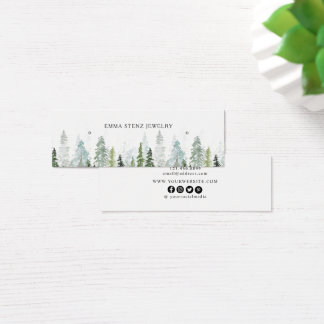 Aquarelle Pine Woods Boucles d'oreilles Boucles d'