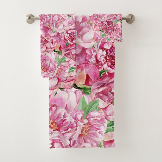 Aquarelle Pink Peonies (En situation)