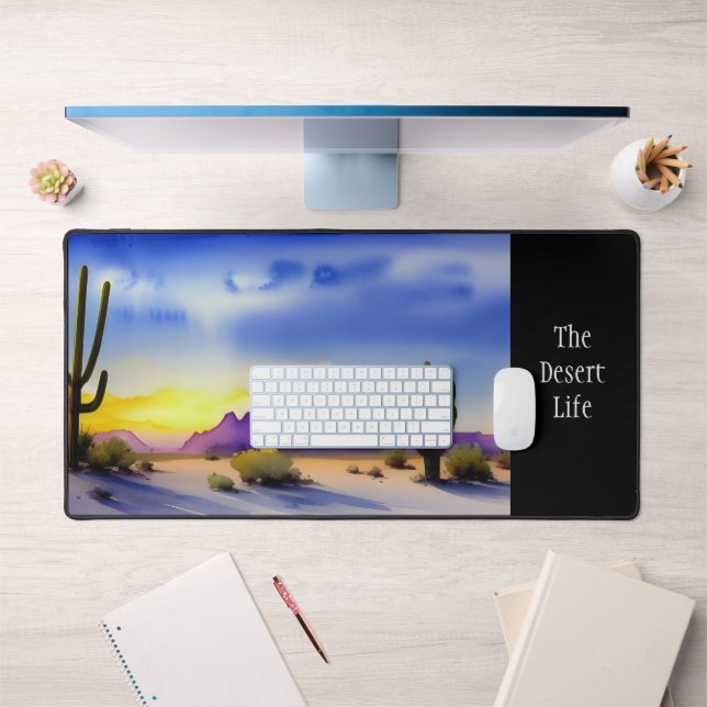 Aquarelle Pittoresque Desert Sunrise (Bureau 1)