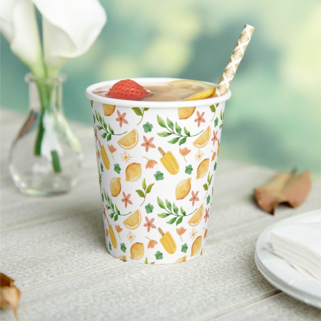 Aquarelle & Popsicles Papier Cups - Sommer Pappbecher (In Situ)