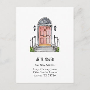 Aquarelle Porte avant Nous avons déplacé carte pos