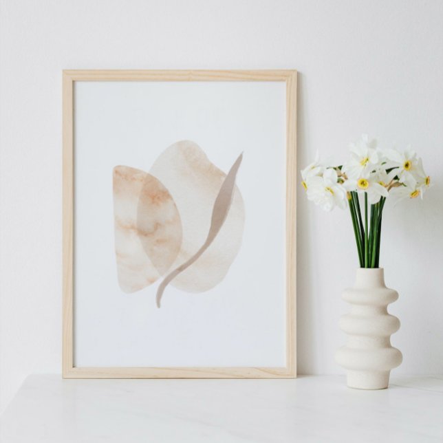 Aquarelle poster Abstrait Art moderne géométrique (Créateur téléchargé)