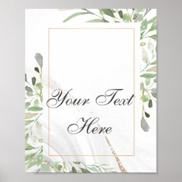 Aquarelle Poster texte personnalisé