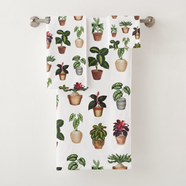 Aquarelle Pots Plante Motif Pots en terre cuite (En situation)