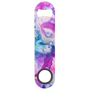 Aquarelle pourpre rose violette moderne abstraite