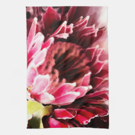 Aquarelle Protea Fermer Serviette de cuisine 16" x
