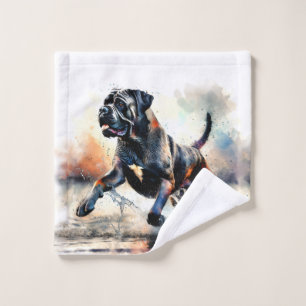 Aquarelle puissante Canne Corso chien