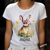 Aquarelle Rabbit Dandelion personnalisé T-shirt