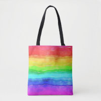 Aquarelle Rainbow Stripes Design Sac fourre-tout
